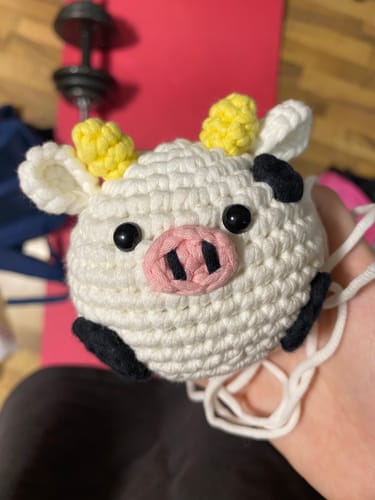 Customer photo review of Moo Crochet Kit