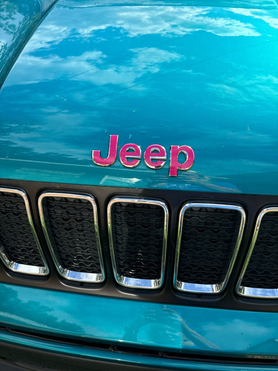 Customer photo review of JEEP Emblem Overlay Decals – Solid Colors | Fits 2015+ Jeep Renegade