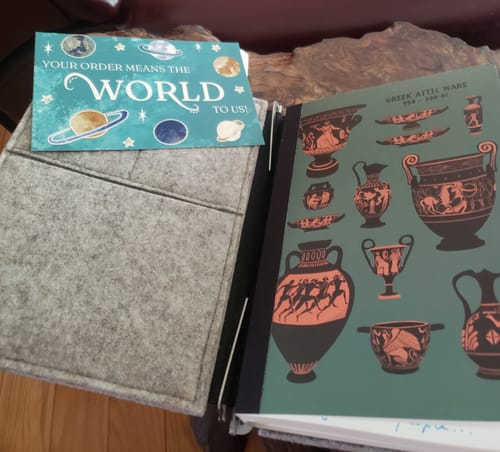 Customer photo review of A5 Cosmo Air Light Dot Grid Notebook: Pottery and Ceramics