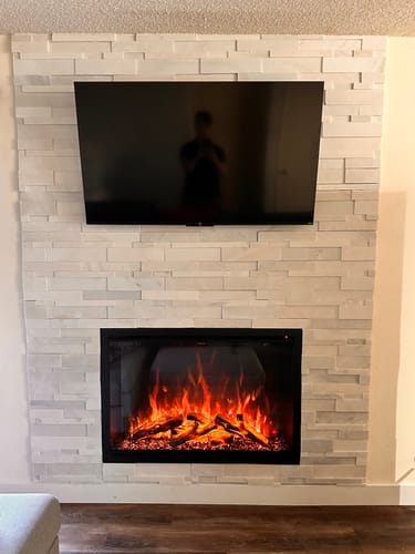 Customer photo review of Modern Flames Redstone 42" Built In Electric Firebox Insert