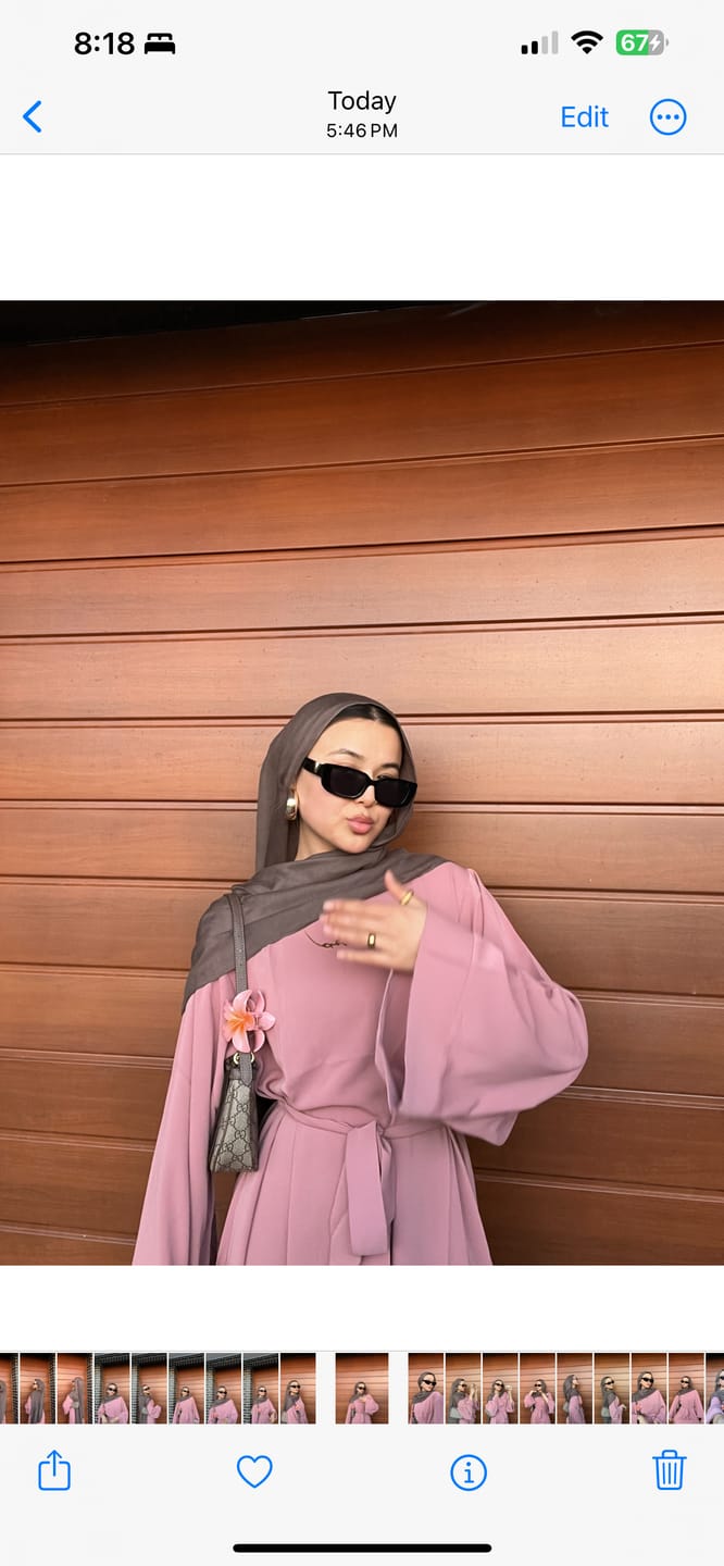 Customer photo review of Khatijah Abaya - Pink