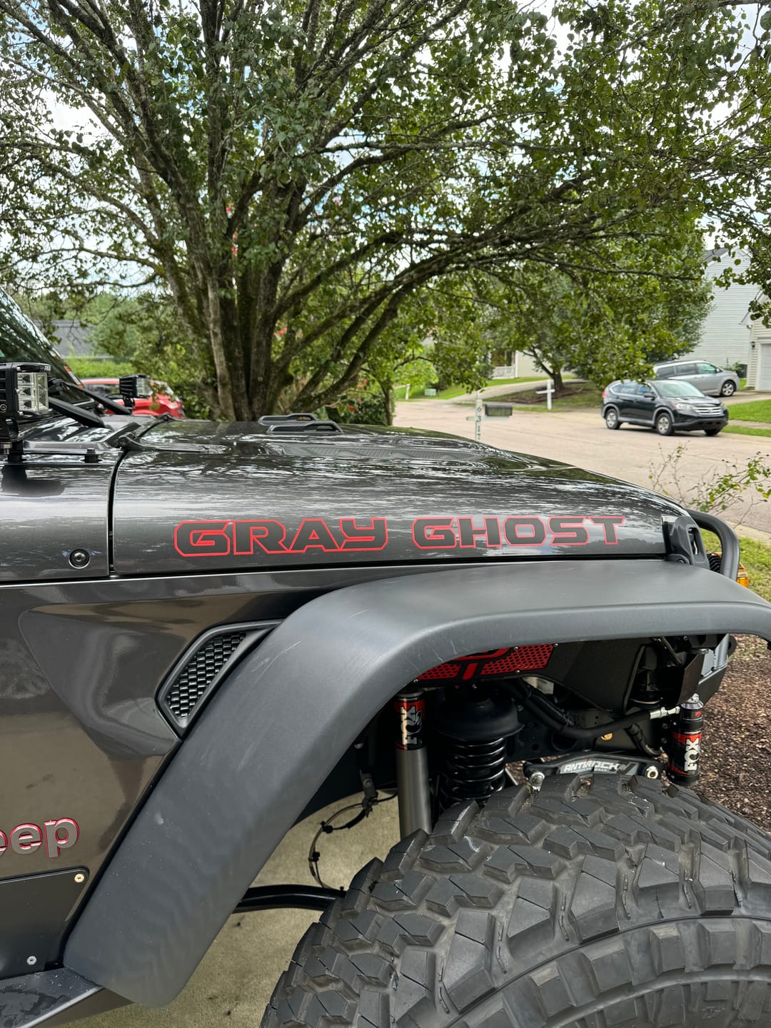 Customer photo review of Premium Hood Lettering | Set of 2