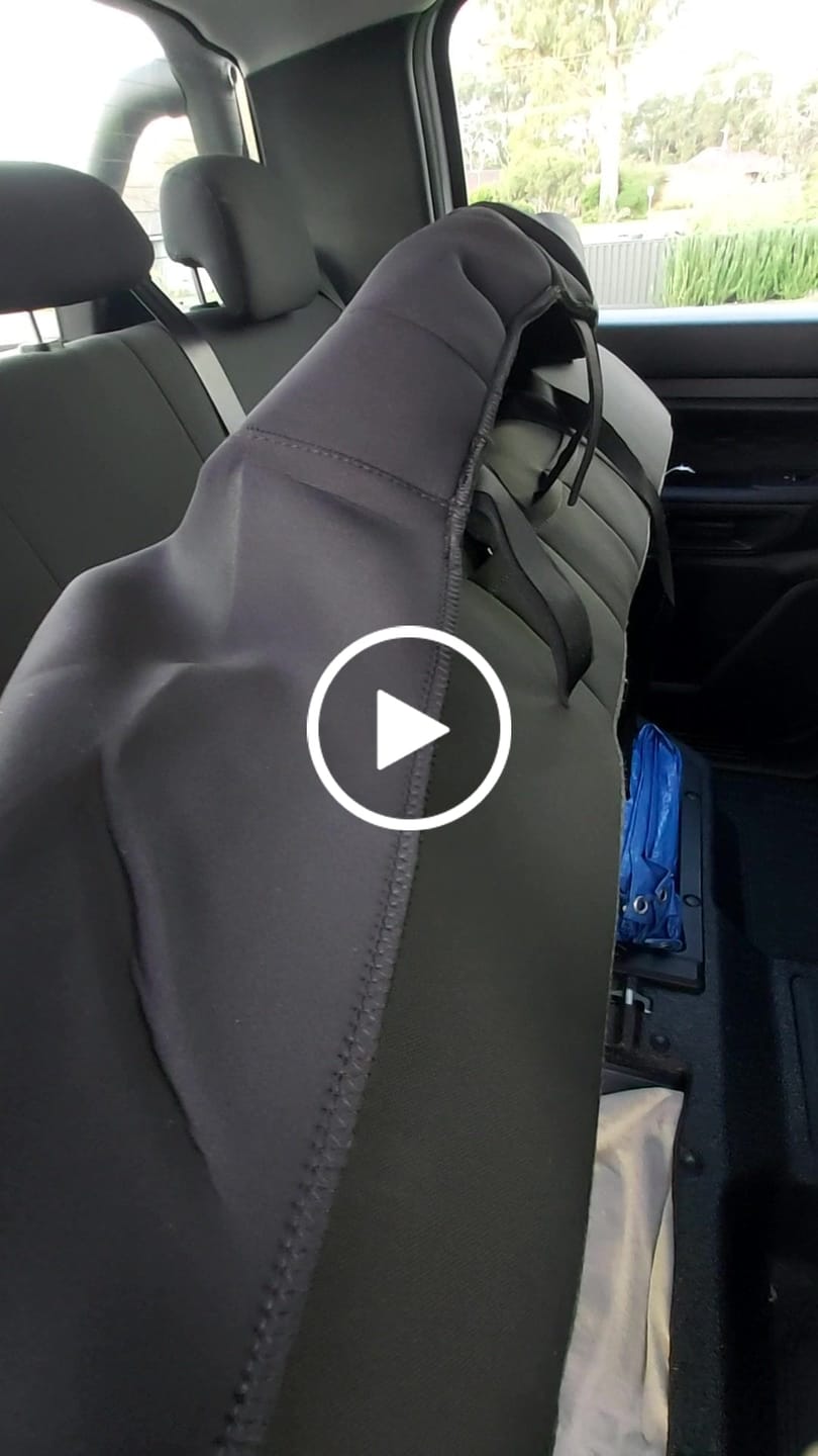 Customer video review of Sharkskin PLUS Neoprene Seat Covers for Ford RANGER NEXT-GEN XL / XLS
