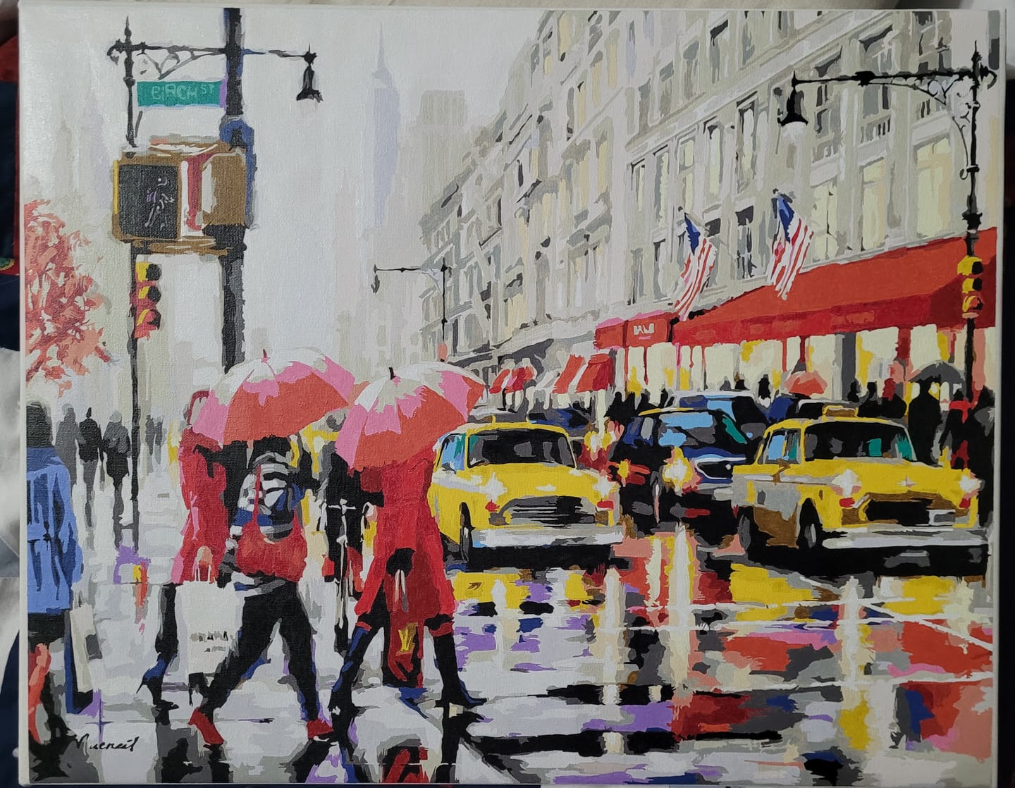 Customer photo review of New York Shoppers - Paint by Numbers