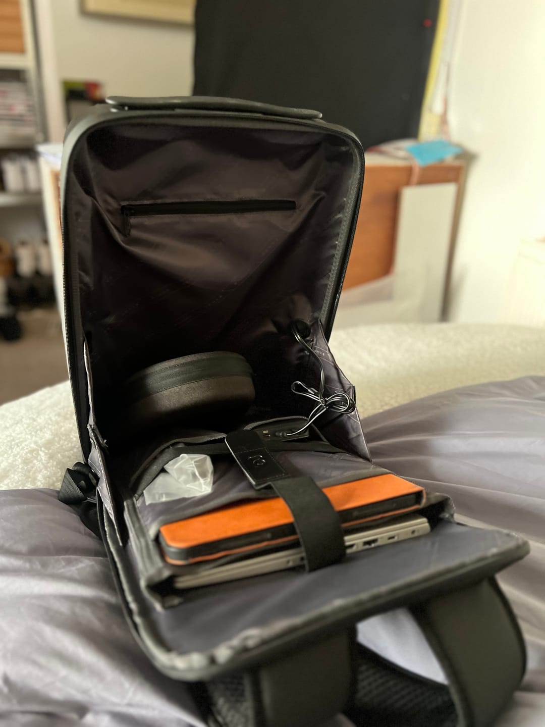 Customer photo review of Tera Tech Armor - Waterproof Hardshell Computer Backpack