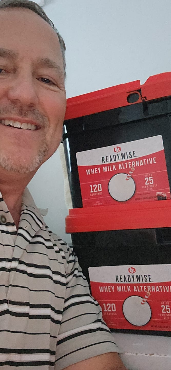 Customer photo review of 240 Servings Emergency Whey Milk Alternative Bundle