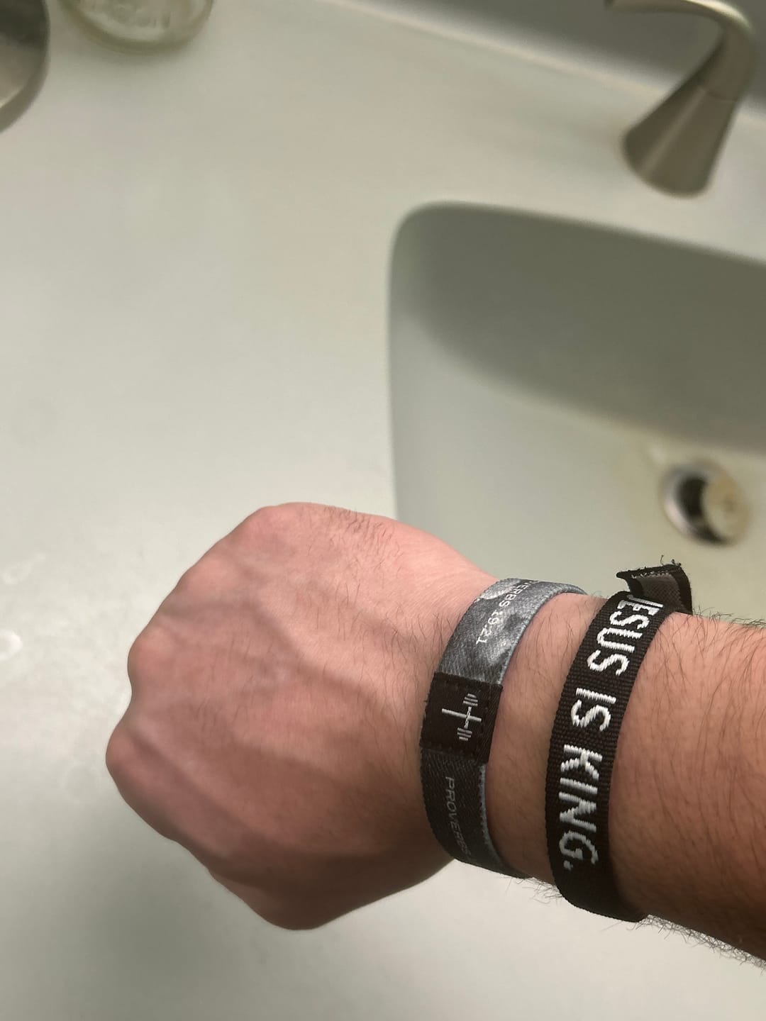 Customer photo review of Christian Faith Bracelets