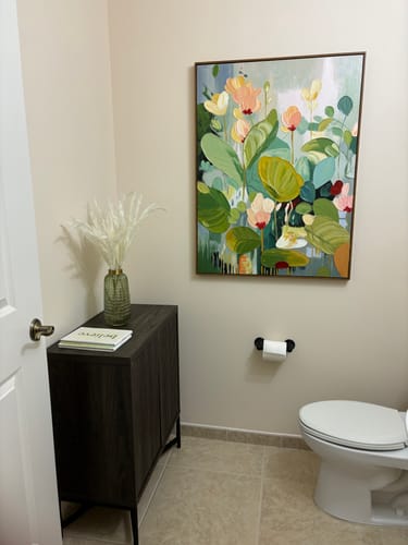 Customer photo review of Flower Canvas Art #FL021