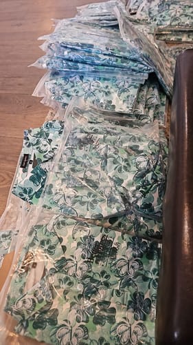 Customer photo review of Shamrock White Golf Polo