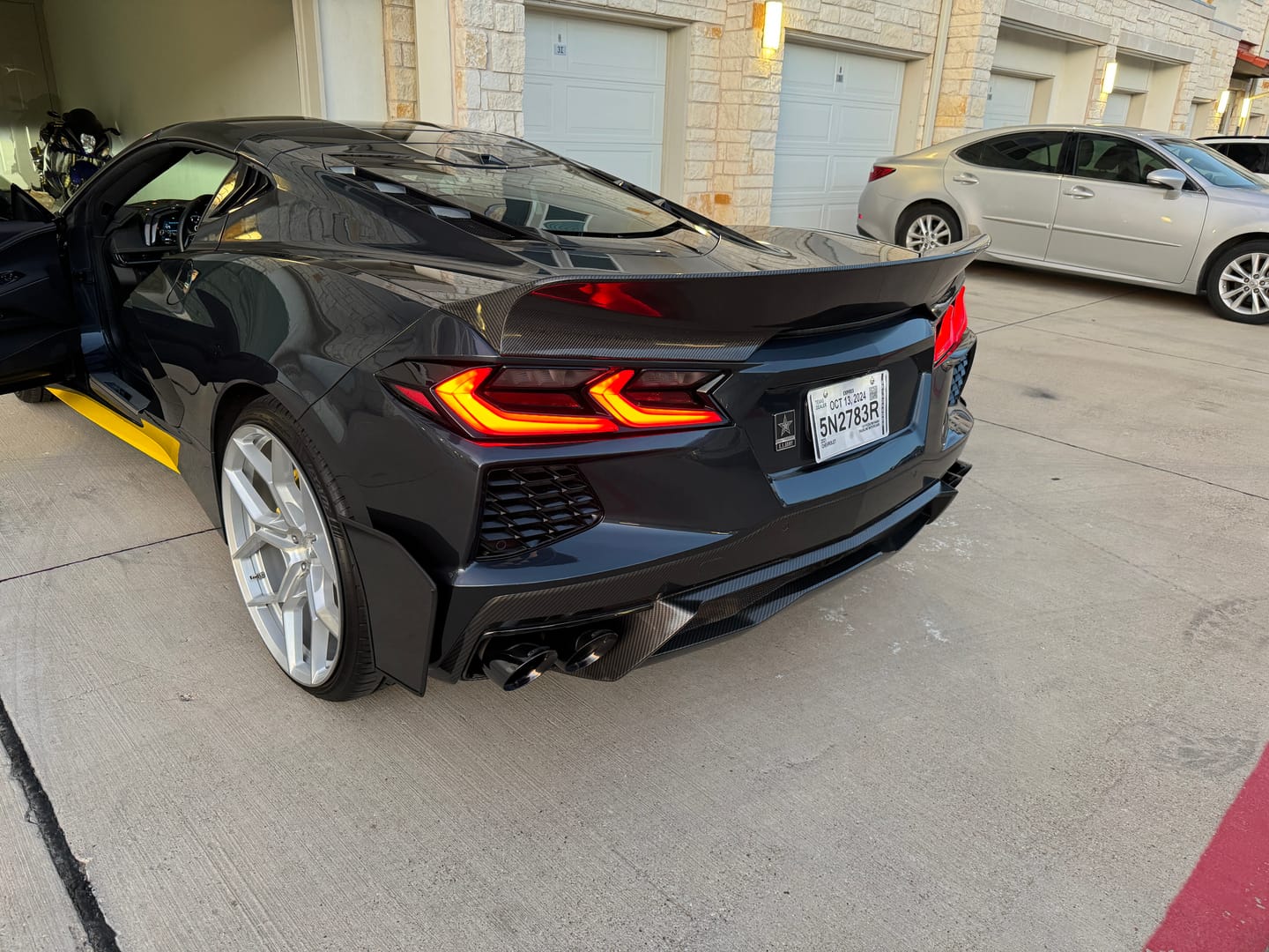 Customer photo review of Corvette C8 Performance Ducktail Rear Trunk Spoiler