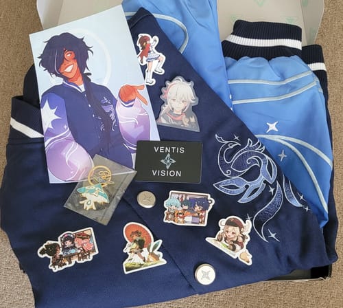 Customer photo review of Genshin Varsity Jacket Preorder