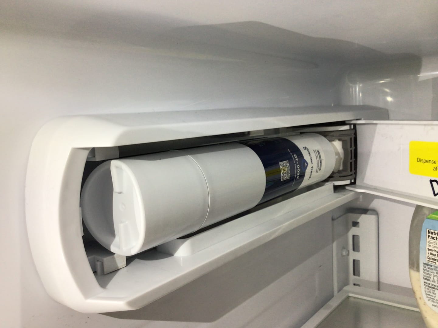 Customer photo review of Glacier Fresh Compatible with GE Refrigerator Water Filter RPWFE, RPWF  (with CHIP)