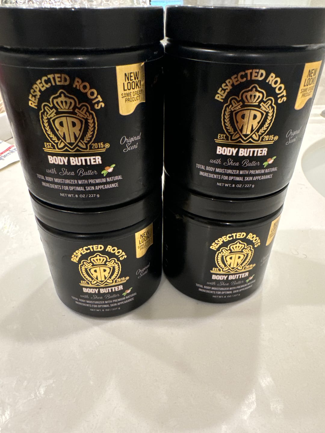 Customer photo review of Respected Roots Body Butter (Original Scent 8oz)