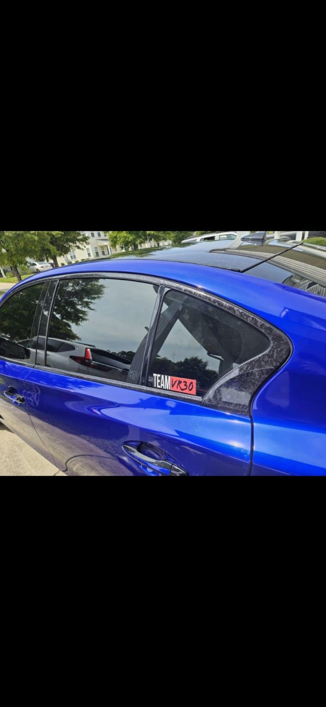 Customer photo review of Black Forged Carbon Fiber Vinyl Wrap