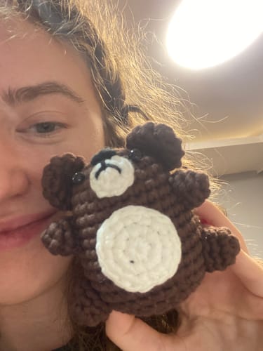 Customer photo review of Teddy Crochet Kit