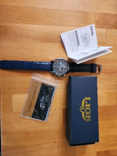 Customer photo review of Elegance ApexChrono™ Elite Top Luxury Brand Men Genuine Leather Sports Watches Men's Army Military Watch Male Date Quartz