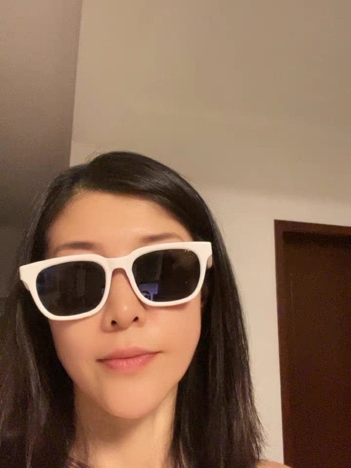 Customer photo review of Nova Rectangular Framed Sunglasses
