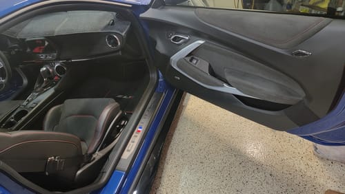 Customer photo review of 2016-2024 Chevrolet Camaro Window Switch Trim Carbon Fiber Overlay [2pcs]