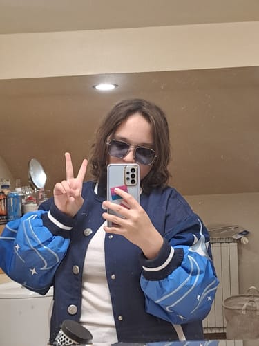Customer photo review of Genshin Varsity Jacket Preorder