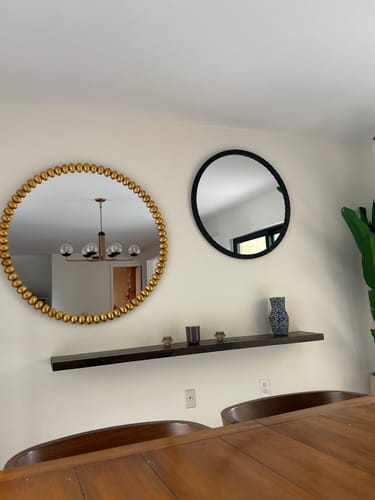 Customer photo review of Rustic Floating Shelves