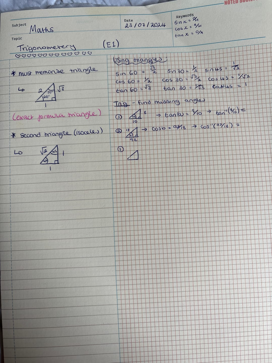 Customer photo review of Maths Notepad