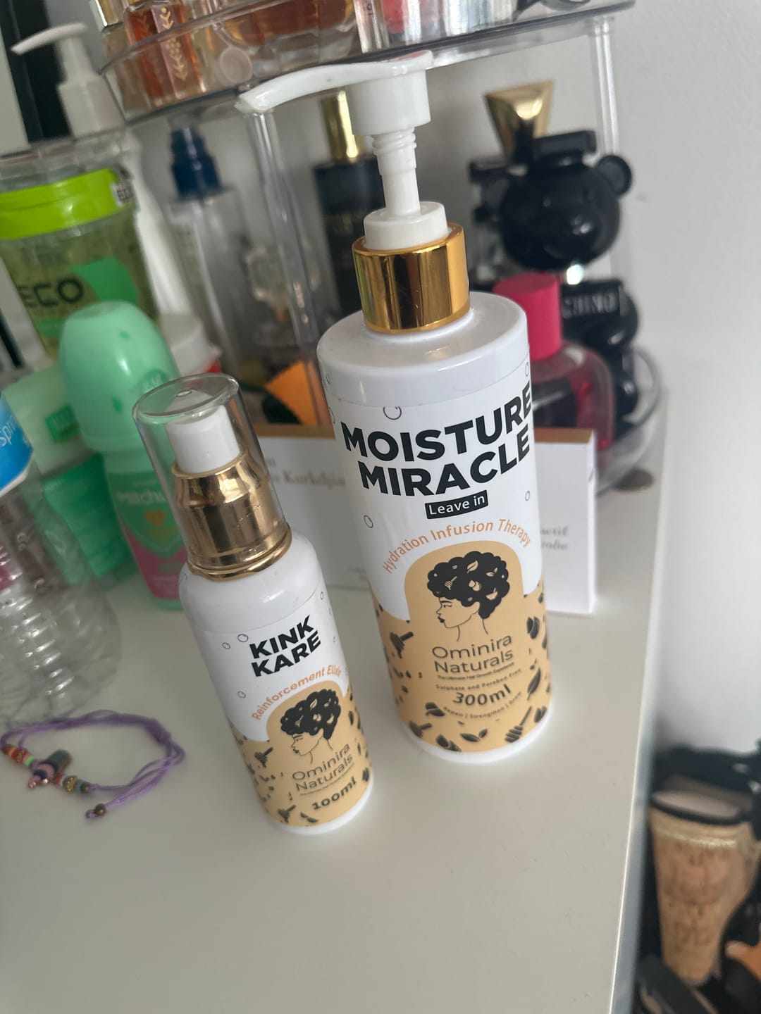 Customer photo review of Moisture Miracle – Leave-in Conditioner
