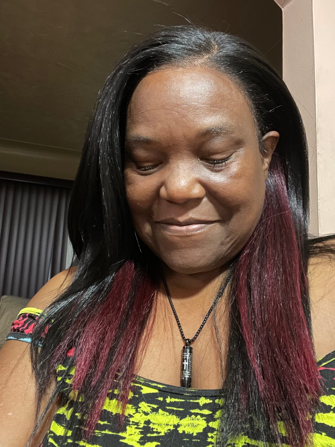 Customer photo review of Sensationnel Curls Kinks Glueless HD 13x6 Lace Front Wig - 13x6 KINKY LAYERED BLOW OUT 22" - Kinky Edges
