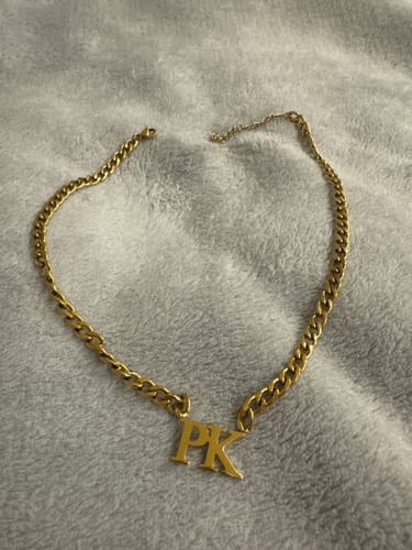 Customer photo review of Initialen Halskette