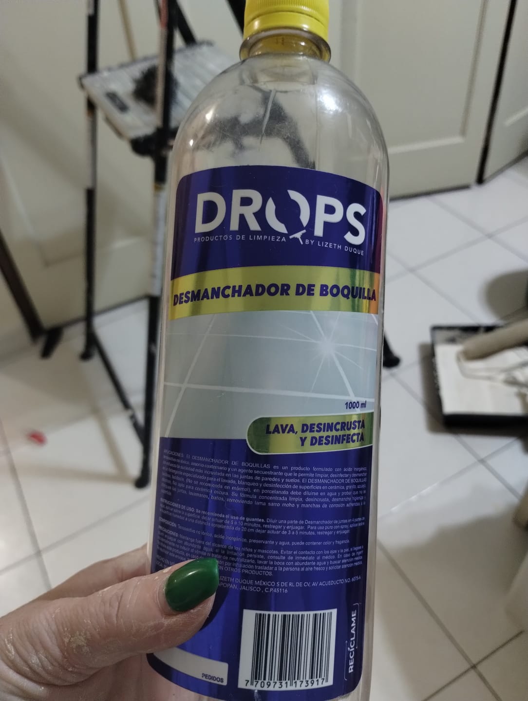 Customer photo review of Desmanchador de Boquilla 1000 ml