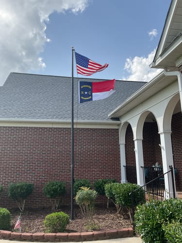 Customer photo review of 4x6ft 2-ply polyester American Flag (Popular Size)