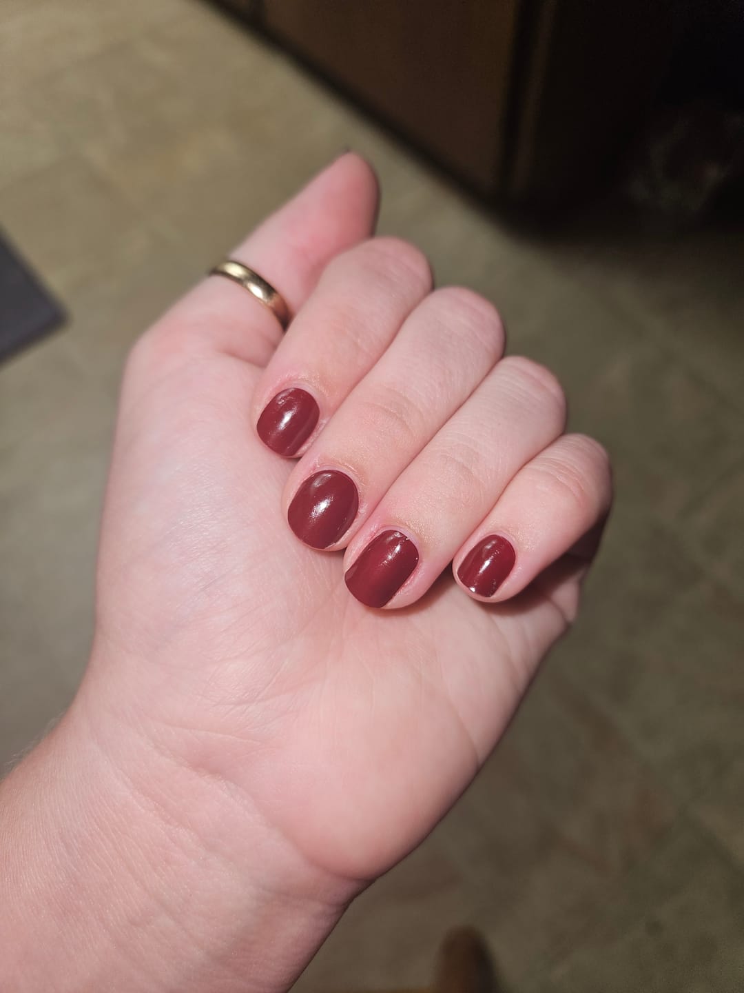 Customer photo review of Sweet Cherry DIY Semicured Gel Nail Sticker Kit