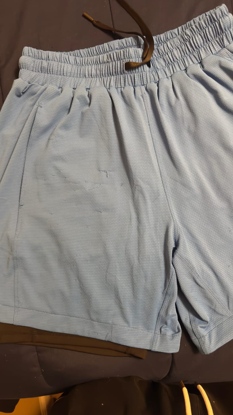 Customer photo review of Faith Over Fear Liner Shorts