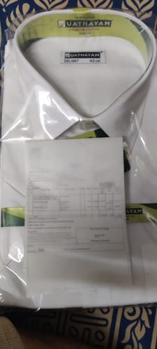 Customer photo review of Double Delight White Shirts - 2 Pcs Combo Pack