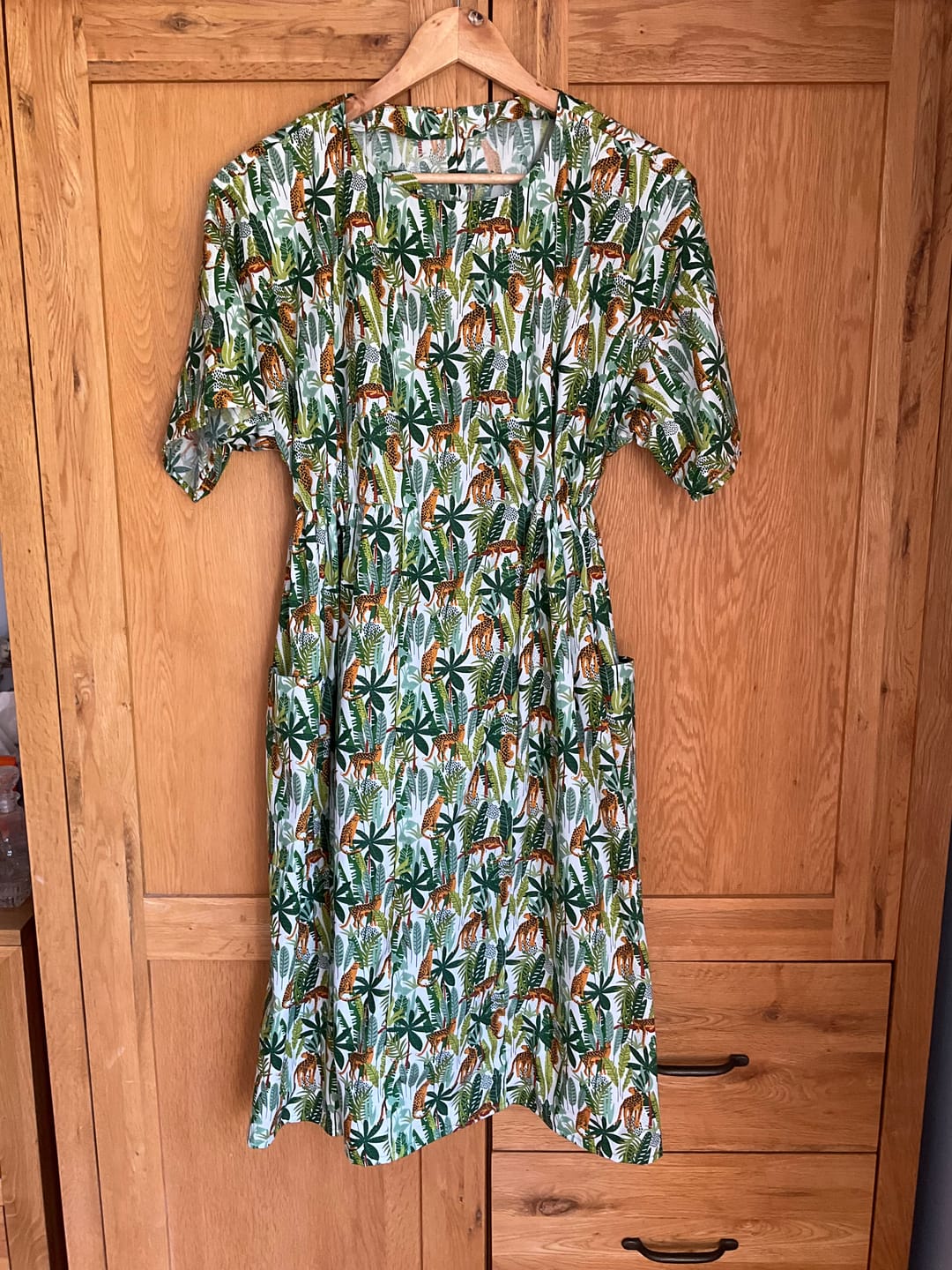 Customer photo review of Jungle Leopards Rose & Hubble Cotton Poplin Fabric