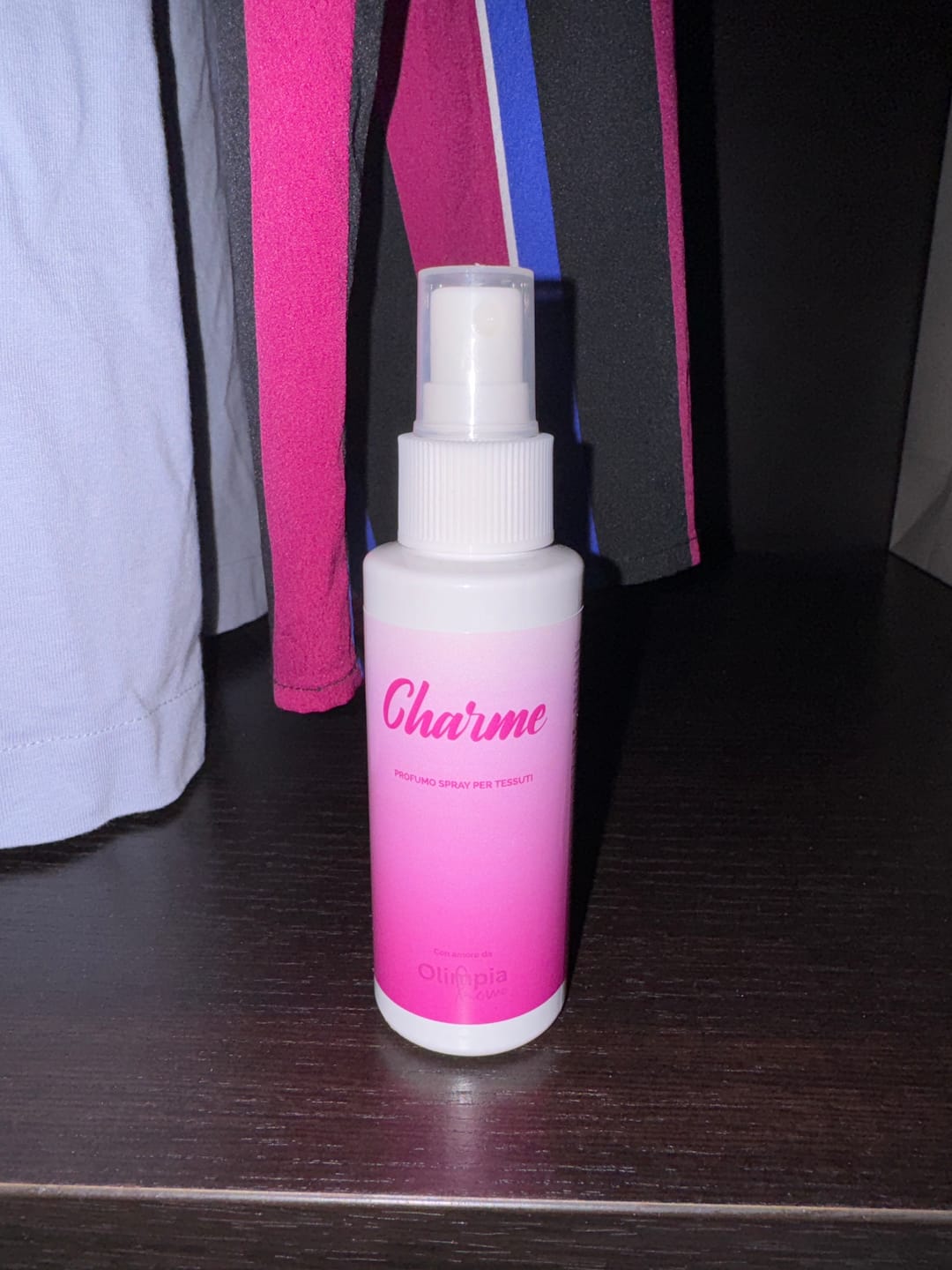 Customer photo review of Profumo spray per tessuti Charme ml.100