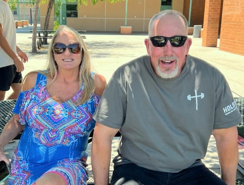 Customer photo review of Iron Sharpens Iron Oversized Tee