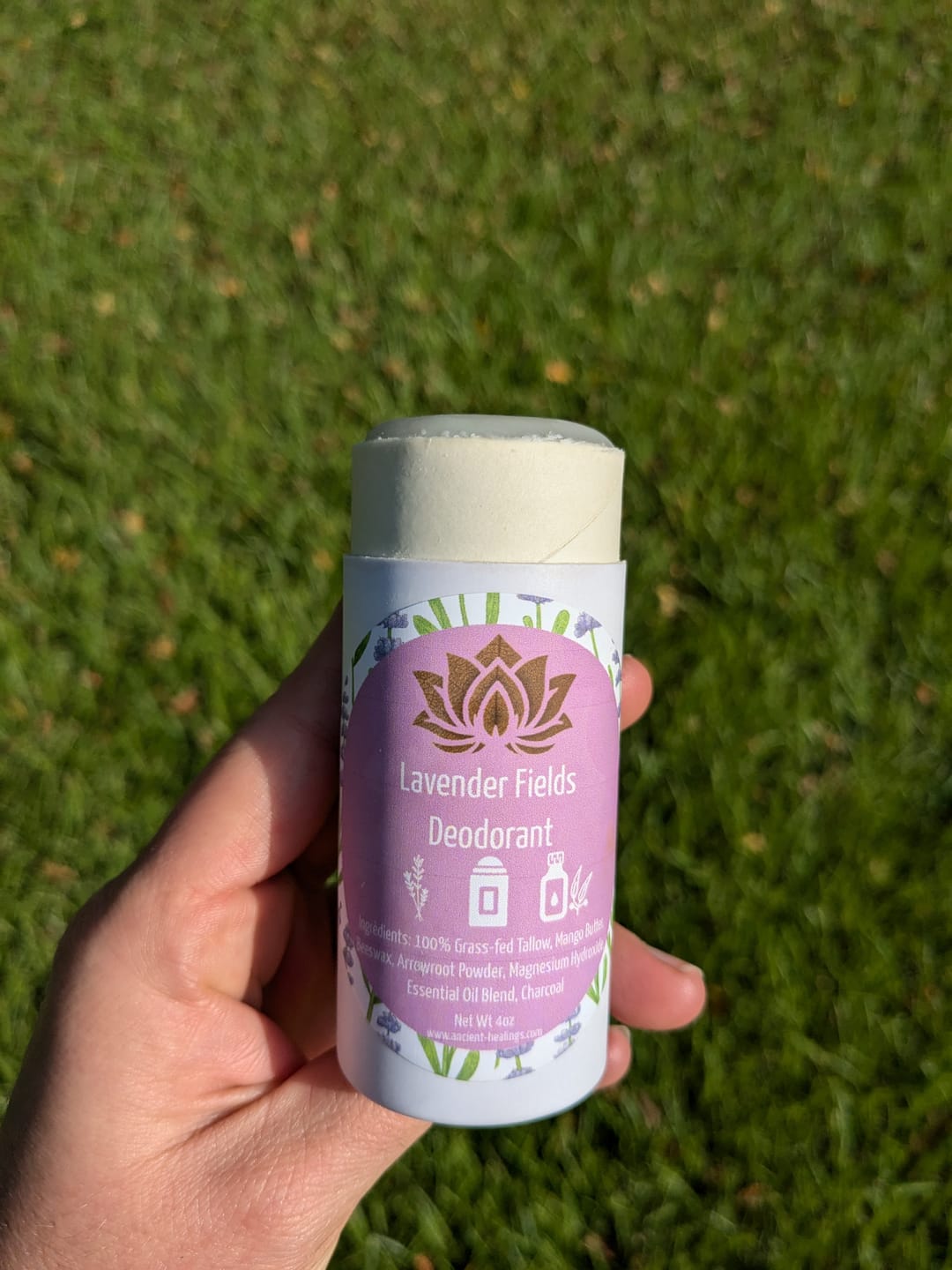Customer photo review of All-Natural Deodorant