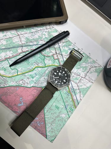 Customer photo review of Glomar Explorer - Hook And Loop Watch Strap