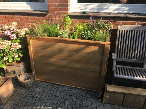 Customer photo review of Aluminium Eckprofil für Hochbeet ErnteMAXX erhältlich in 3 Höhen