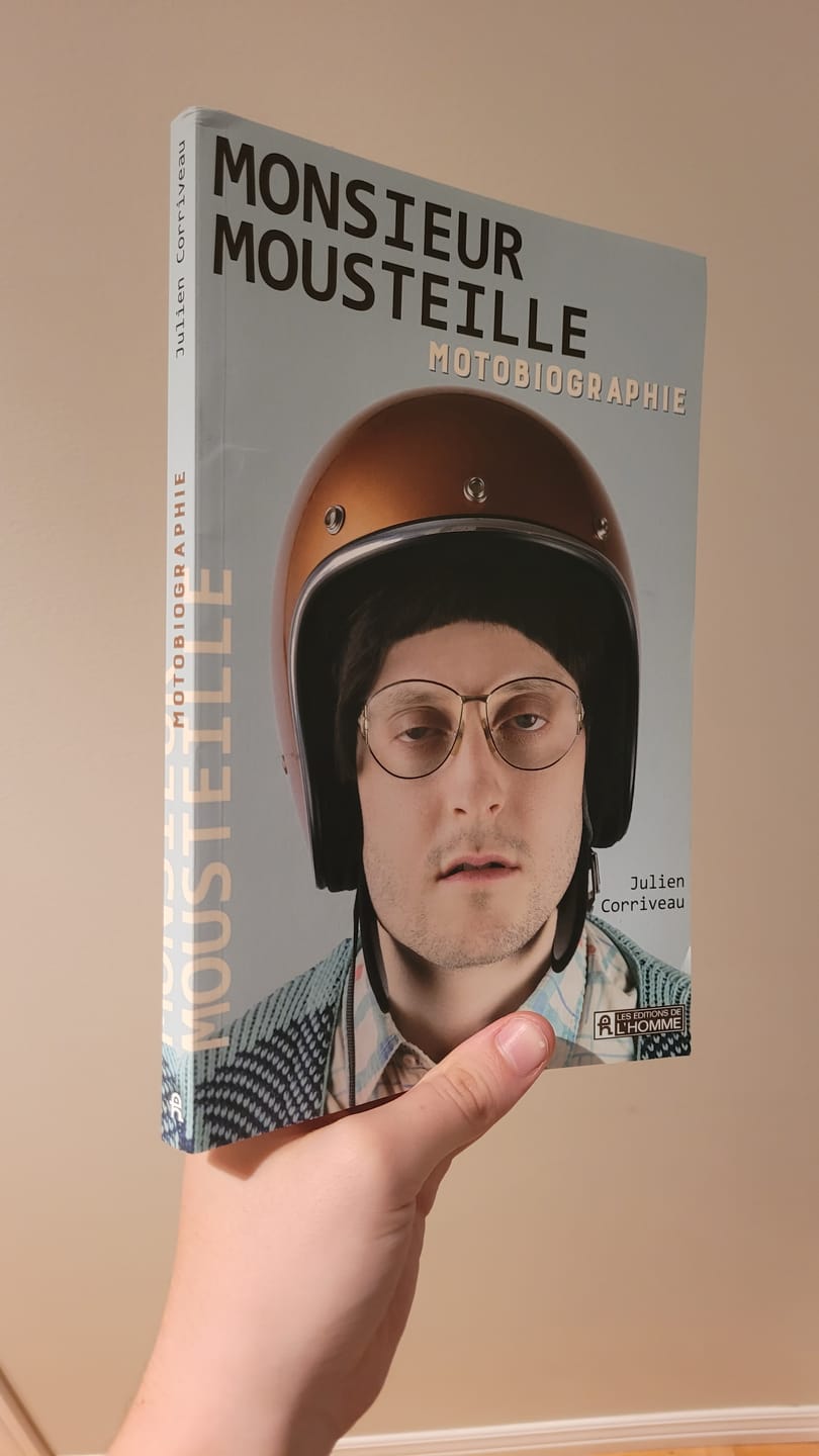 Customer photo review of Livre - Monsieur Mousteille Motobiographie (Dédicacée)
