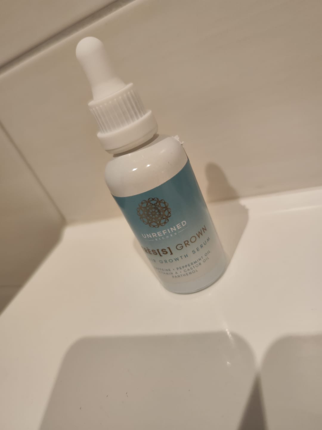 Customer photo review of TRÈS[S] GROWN - Hair Growth Serum