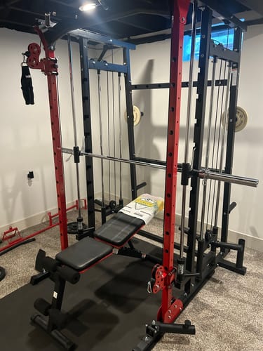 Customer photo review of Major Fitness SML07 All-In-One Home Gym Smith Machine