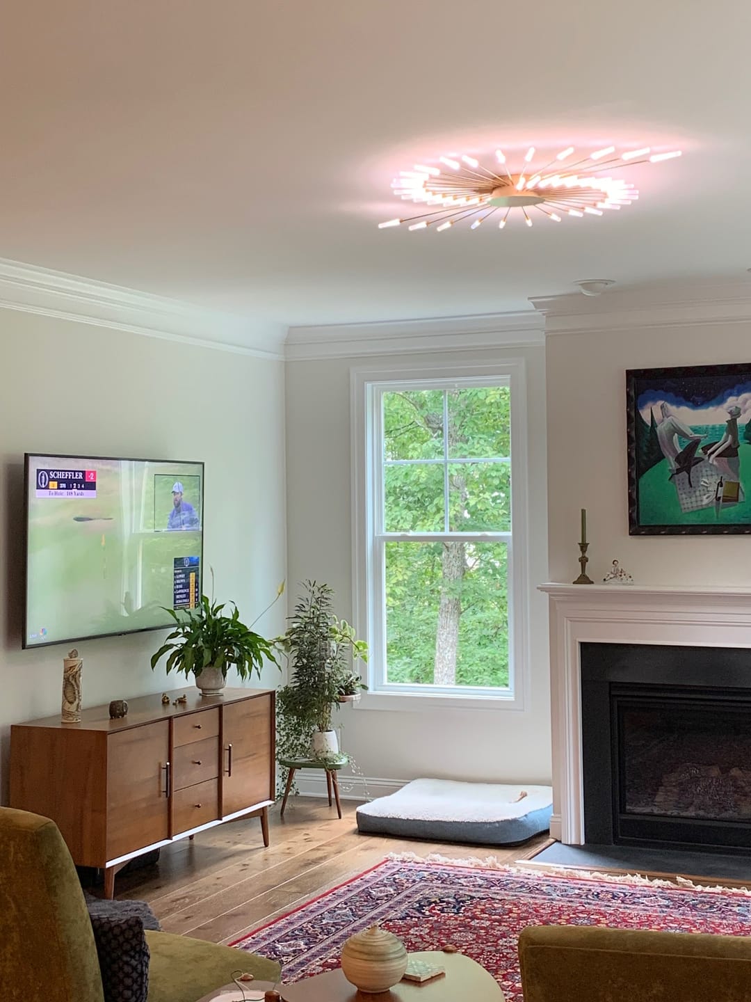 Customer photo review of WOMO Firework Starburst Flush Mount Ceiling Light-WM1000