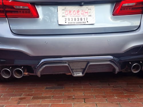 Customer photo review of BMW M5 F90 CARBON FIBRE CS STYLE DIFFUSER