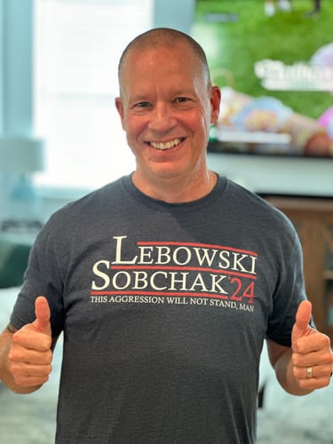 Customer photo review of Lebowski Sobchak 24 Premium Triblend Tee