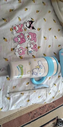 Customer photo review of Bubble Sanrio Drinking Bottles