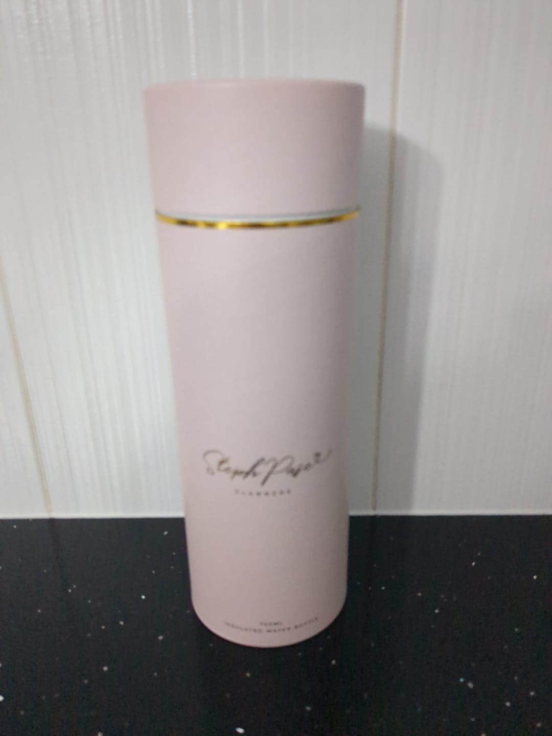 Customer photo review of Insulated Water Drink Bottle 750ml Blush