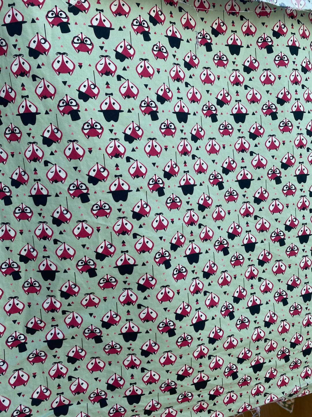 Customer photo review of Fancy Foxes Rose & Hubble Cotton Poplin Fabric