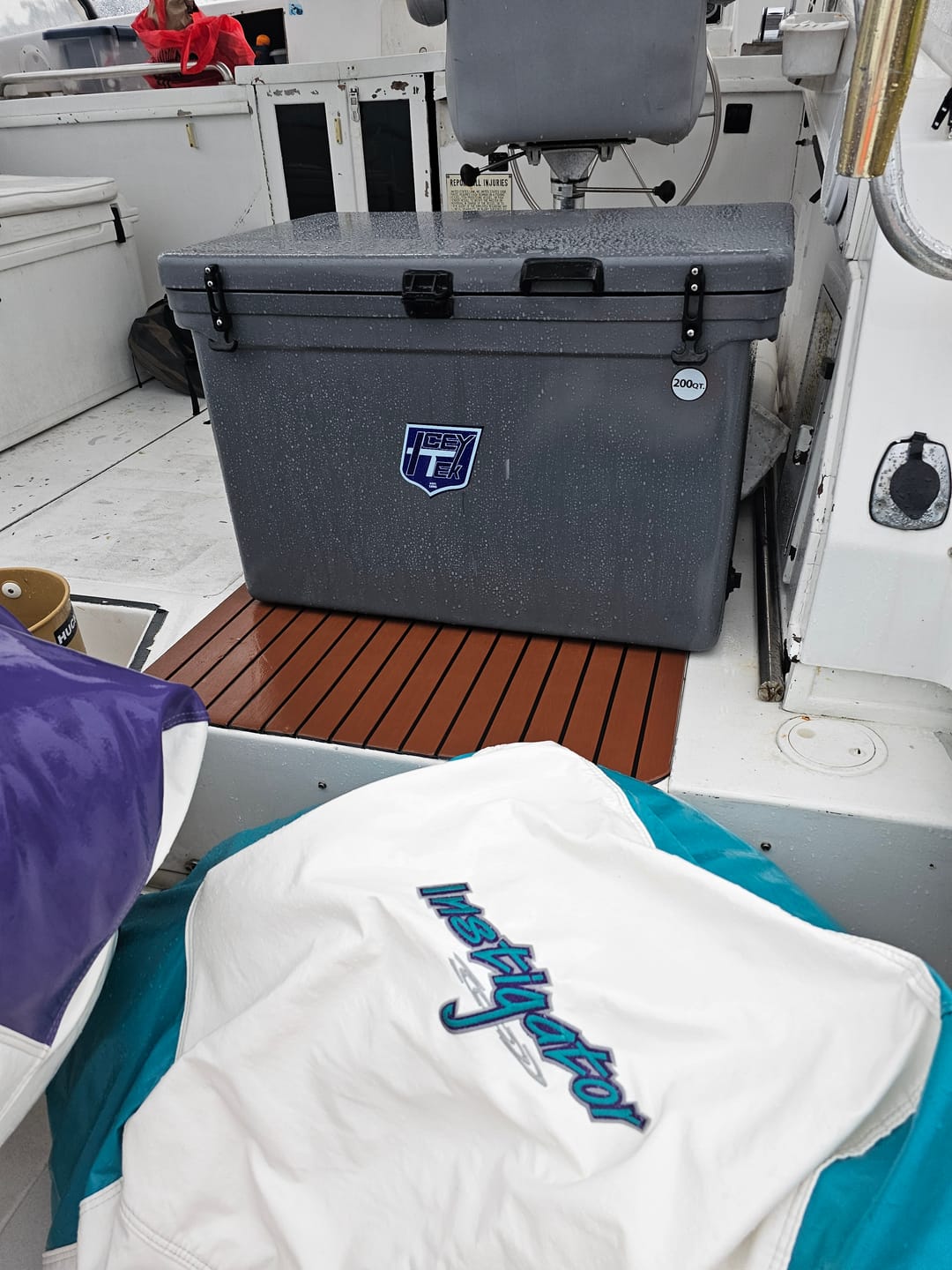 Customer photo review of ICEY-TEK 200 Quart Cooler