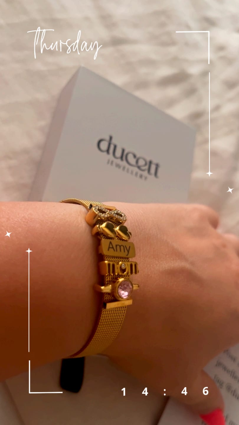 Customer photo review of Mesh bracelet gold